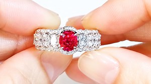 Unheated Jedi Crimson Red Pigeon Blood Ruby Ring at 2.02 carats by Kat Florence. Please message Contact@KatFlorence.com for more details on this piece. Visit https://www.katflorence.com | KAT FLORENCE