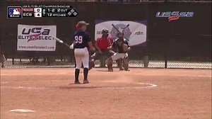 Grete on base for the Firecrackers! #usaeliteselect | USA Elite Select