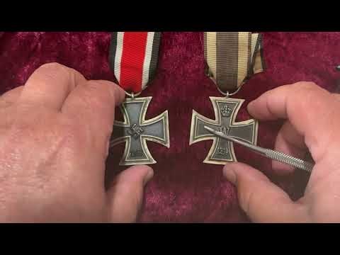 WW1 and WW2 German Iron Cross 2nd Class Real and Reproduction Recognition