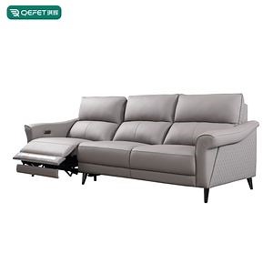 [Hot Item] Modern Italian Leather High Back Recliner Sofa for Home