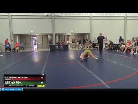117 Lbs Semis & 1st Wrestleback (8 Team) - Leiannah Landreth, Kansas Vs Sierra Chiesa, Pennsylvani