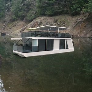 [Hot Item] Allhouse 40FT Hot Sale Luxury Houseboat Modular Floating Home Prefab Container Hotel Floating Hotel Houseboat