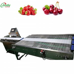[Hot Item] for Pack in Tray Blueberries, Blackberries Cherries Figs Cranberries Strawberries Weighing Weight Sorter Machine