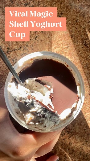 2.7K views · 4 comments | Viral Magic Shell Yoghurt Cup ⁠ ⁠ Are you...