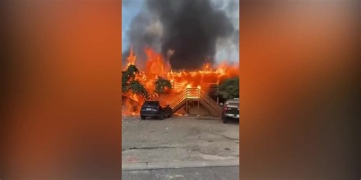 Palisade resident catches close video of burning apartment building ignited by explosion