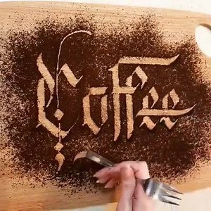 83K views · 263 reactions | How cool is this calligraphy.by.maya | The Coffee Hub | Facebook