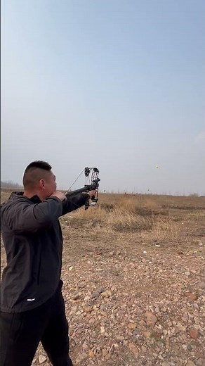 Semi-Auto 40-Round Steel Ball Compound Bow Test｜Rapid Fire Demo #fyp #testing #sports #outdoors