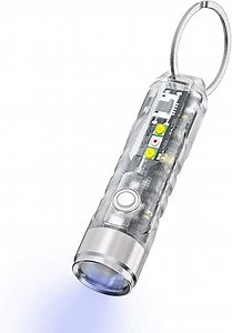 RovyVon Aurora A8 Pro Keychain Flashlight, Blacklight Flashlight, Rechargeable EDC Flashlight, IP66 Water Resistant for Camping Hiking