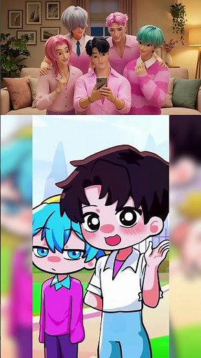 Saja Boys watching and reacting funny animation 🫠