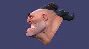 "Stylized Head Sculpt" by Christian Gallego - https://bit.ly/3jwxh5q Textured with #Substance3DPainter #stylizedart #characterdesign #characterartwork #portrait #cartoon #creature #gameart #MadeWithSubstance | Adobe Substance 3D