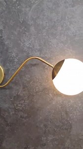 Handmade Brass Double Globe Wall Sconce: Mid-century Modern Light - Etsy