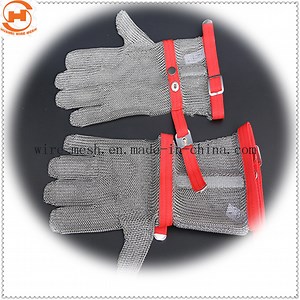[Hot Item] Butcher Five Fingers Safety Gloves with Extended Textile Cuff