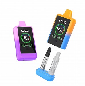 [Hot Item] 510 Thread Dual Mesh Coil 650mAh Big Digital Screen Smoking Battery