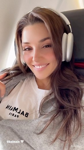 Hande Erçel on Instagram: "Hande Erçel via Instagram stories 02/28 Hande will be in Paris tonight at the show of the new Balmain collection🫠"