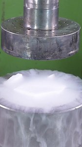 1M views · 5.9K reactions | ❄️ Tons of Dry Ice CRUSHED in Worm Tool! Unbelievable Reaction!  #hydraulicpress #satisfying #crushing #asmr | Hydraulic Press ASMR | Facebook