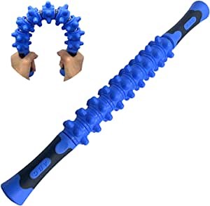 Muscle Roller Stick for Athletes, Flexible Body Massage Roller Stick Spring Twister Bar, Relieving Muscle Soreness, Soothing Cramps, Massage, Physical Therapy, Body Recovery, Gym Yoga Fintness