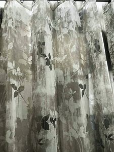 [Hot Item] Rayon with Polyester Yarn Made Semi Sheer Burn out Curtain