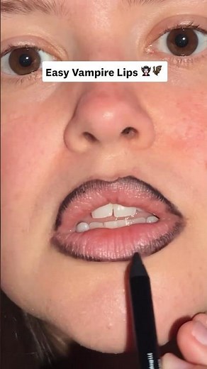 Easy vampire lips 🦇#IPSY #halloween #makeup