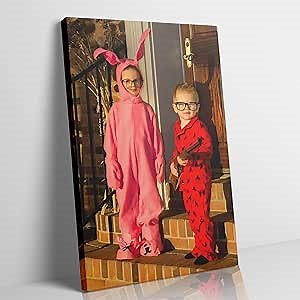 Uayuios Custom Canvas Prints With Your Photos,Personalized Print Canvas Wall Art Frame Create Wedding, Pet, Family Poster 8x12