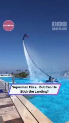 Superman Takes Flight… Over a Pool?! 🦸‍♂️ || Heartsome 💖