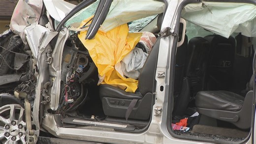 Pregnant woman hospitalized following head-on collision