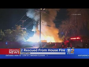 2 Hospitalized, 2 Dogs Dead After Compton House Fire