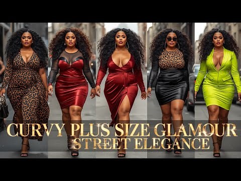 Curvy Plus-Size Glamour Street Elegance