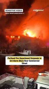 Portland Fire Department Responds to 3rd Alarm Blaze Near Commercial Street The Portland Fire Department is battling a 3rd alarm fire at Custom House Wharf in the Old Port area near Commercial Street. Crews rushed to the scene after the fire broke out around 6 p.m. Friday evening. #PortlandFire #BreakingNews #OldPort #CustomHouseWharf #MaineNews #FireDepartment #CommercialStreet #EmergencyResponse #USNews | MEAWW