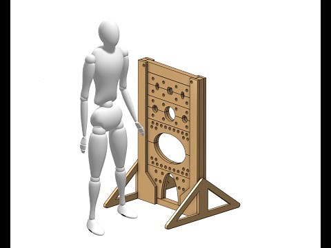 DIY BDSM modulable pilori instruction. Wood furnitures for bondage