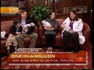 Rare Identical Triplets Born