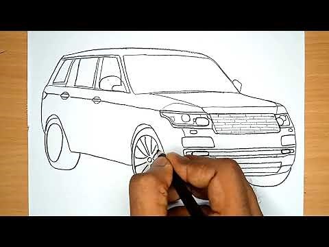 Range Rover SUV Drawing for Beginners – Easy Tutorial | How to Draw a Range Rover SUV