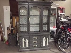 Painted Hutch Time Lapse Before and After