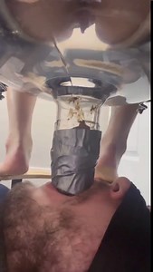 Goddess Ceres feeds slave massive shit