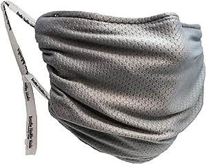 Breathe Healthy Adult Size Cloth Face Mask, Silver