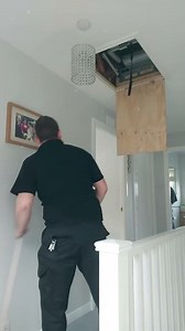 Telescopic loft ladder installation