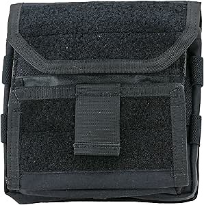 Sert MOLLE Admin Pouch (with ID Window/Compact Map Case) (Black)