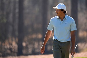 When will Charlie Woods tee off at the 2025 Junior Invitational, Round 3?