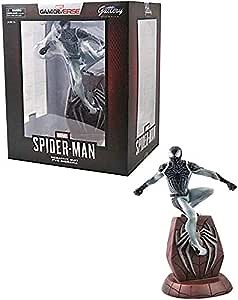 Diamond Select Toys Marvel Gallery: Spider-Man (PlayStation 4 Negative Suit Version) PVC Figure, Multicolor