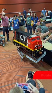 619K views · 3.9K reactions | Huge LEGO Duplo Locomotive Destroyed at BrickCon 2023! Model created by Robin Sather | Video by Will Hafner/BrickCon | Beyond the Brick | Facebook