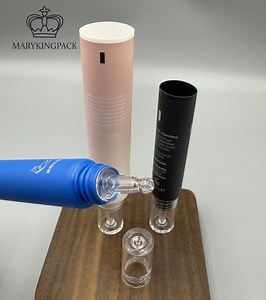 [Hot Item] D19, D22, D25, Cosmetic Plastic Tube Eye Cream Dropper Head Tube with Clear Dropper Applicator Packaging Form China