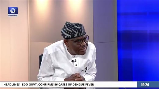 Video: “Let President Tinubu release the NDDC audit report...Amaechi’s wife’s company was collecting N4 billion monthly!” The FCT Minister, Nyesom Wike, responds to Rotimi Amaechi, o Channels Television programme, Politics Today. | Business Day Nigeria
