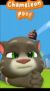 Chameleon poop 🥹❤️ #funny #tomtom