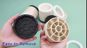 SEISSO Round Furniture Risers (Set of 4),Heavy Duty Furniture Risers Lifts Height 3.7 inch,Adjustable Bed Lifts Risers for Sofa Table Couch Bed Frame Chair Risers Supports Up to 1,200 lbs(Black)