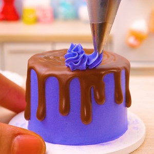 50K views · 842 reactions | Miniature Purple Cake Decorating Idea | Cake Lovers | Facebook