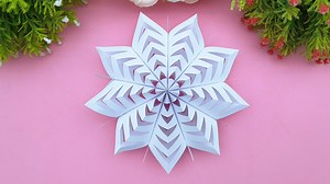 77K views · 726 reactions | Amazing Ideas! How to make 3D paper snowflakes - Snowflakes making tutorial - Christmas decoration ideas #Crafts #ChristmasSnowflakes #PaperStar | Entertaining Arts | Facebook