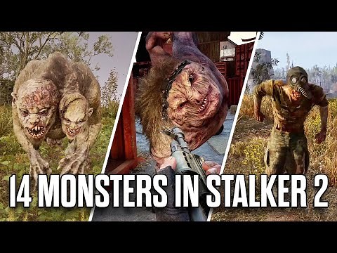Stalker 2 - All 14 Monsters (Mutants) Gameplay