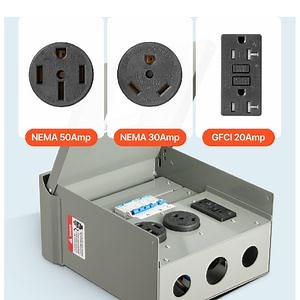 [Hot Item] 20A & 30A & 50A Temporary Power Outlet Panel, Power Anywhere