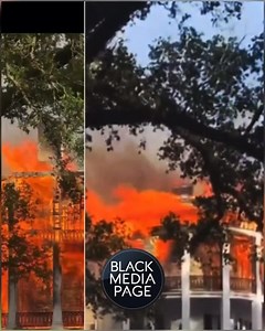 FAMOUS PLANTATION BURNED DOWN!! The ancestors aren’t happy. We hear you. Repost from @blackmediapage • Should we be excited about it being burned down?! Or should history good or bad be preserved?! 🤨 A fire is ripping through Nottoway Plantation in White Castle, Louisiana. Some history: -In 1860, John Randolph (who enslaved 150 people) owned it -It is now used as event venue, hotel and museum. It was the largest remaining antebellum mansion in the US The Nottoway Resort in Louisianacaught fire 