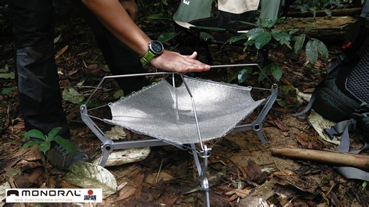 Japanese 🇯🇵 Fire Pit MONORAL Wire Flame Solid demo & usage in camping | Frugal Outdoors & Camping