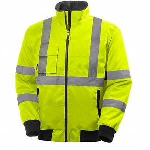 [Hot Item] Winter Security Guard Uniform Removable Sleeves Safety Workwear Hi Vis Reflective Parka Bomber Jacket